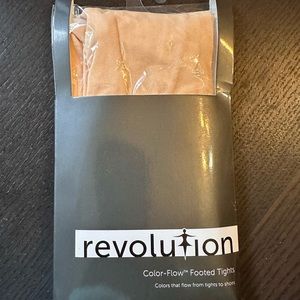 Revolution Dancewear Color-Flow Footed Tights in Prima Pink Small Child